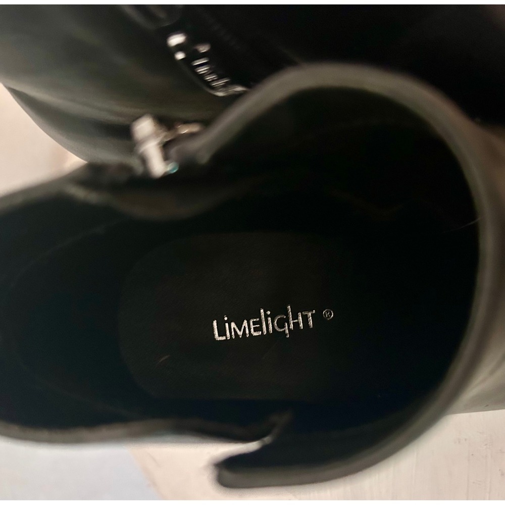 Limelight Moira Womens Black Pointed Toe Kitten Heel Ankle Boots Size 6.5 - Picture 3 of 8